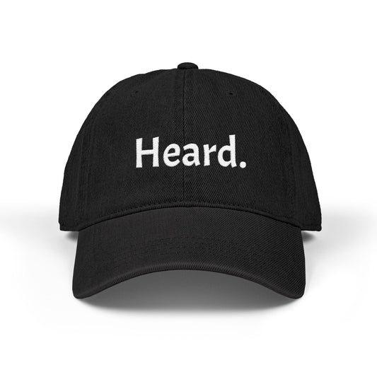 'Heard.' Cap